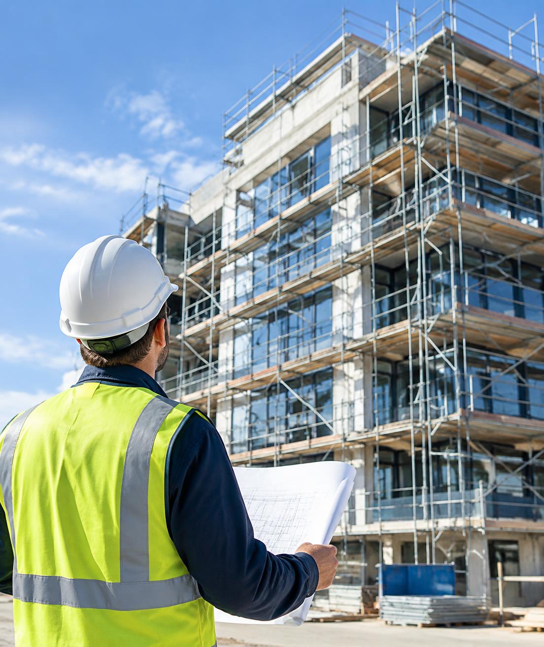 BuildCraft engineer reviewing a construction site
